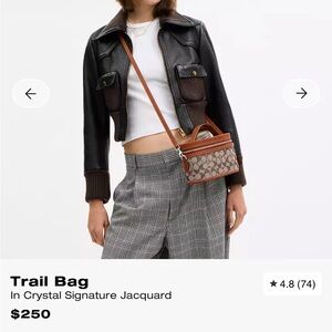 Coach Crossbody Bag in Brown and Tan